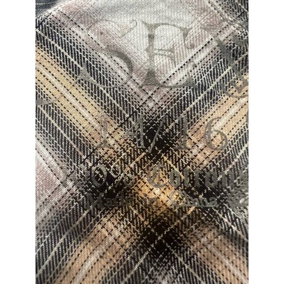 Seven7 SZ 14/16 Plaid Ruffle Western Pearl Button Up Shirt Cowgirl Yellowstone - Picture 7 of 10